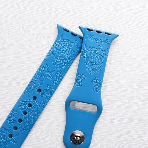 حزام ساعة سيليكون مصمم-Designer Silicone Watch Strap